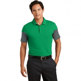 Nike 779802 Dri-FIT Sleeve Colorblock Polo - Pine Green/Anthracite