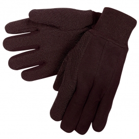 Memphis 7810 Clute Pattern Jersey Gloves - Mini-Dotted Palm - Brown