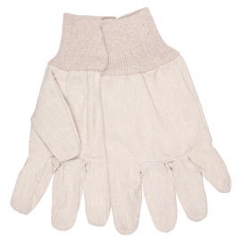 Memphis 8100R Cotton Canvas Gloves - Reversible Clute Pattern - Knit Wrist