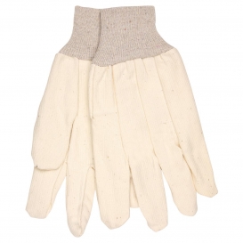 MCR Safety 8200CD Cotton Corded Canvas Gloves - Clute Pattern - Knit Wrist