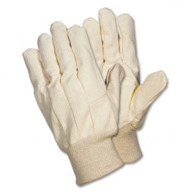 Memphis 8200CD Cotton Corded Canvas Gloves - Clute Pattern - Knit Wrist