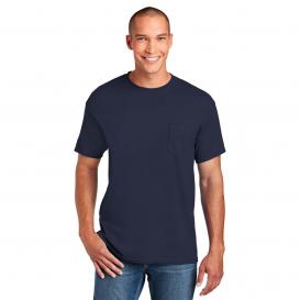 Gildan 8300 DryBlend Cotton/Poly Pocket T-Shirt - Navy