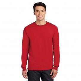Gildan 8400 DryBlend Long Sleeve T-Shirt - Red