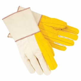 MCR Safety 8516G Golden Chores Gloves - Canvas Back - Gauntlet Cuffs