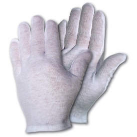 Memphis 8620C Inspectors Gloves - Medium Weight Knit Lisle Cotton - Hemmed