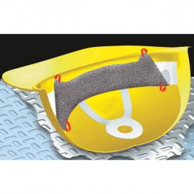 OccuNomix 880 Clip-on Hard Hat Sweatband - Gray