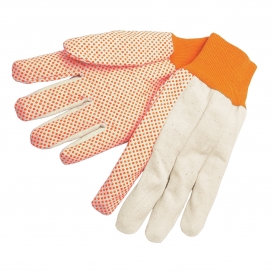 Memphis 8800B Dotted Canvas Gloves - 8 oz. Medium Weight Cotton - Knit Wrist