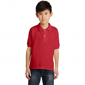 Gildan 8800B Youth DryBlend Jersey Knit Sport Shirt - Red