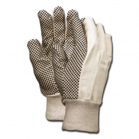 Memphis 8800C PVC Dotted Gloves - 10 oz. Medium Weight Cotton Canvas - White