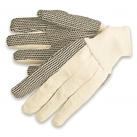MCR Safety 8808 Dotted Cotton Canvas Gloves - 8 oz. Regular Weight - Knit Wrist