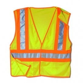 Diamond Rubber 8871 Type R Class 2 5-Point Breakaway Safety Vest