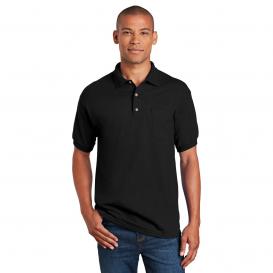 Gildan 8900 DryBlend Jersey Knit Sport Shirt with Pocket - Black