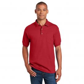 Gildan 8900 DryBlend Jersey Knit Sport Shirt with Pocket - Red