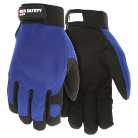 MCR Safety 900 Mechanics Gloves - Clarino Synthetic Leather Palm
