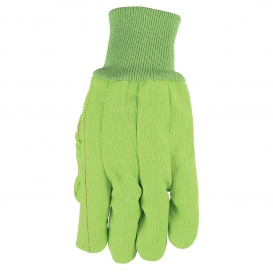 Memphis 9018CDGB Corded Double Palm Canvas Gloves - 18 Oz. Cotton/Polyester - Knit Wrist