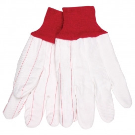 MCR Safety 9018CDPCR Double Palms Gloves - 18 oz. Corded Nap-In Cotton Blend - Knit Wrist