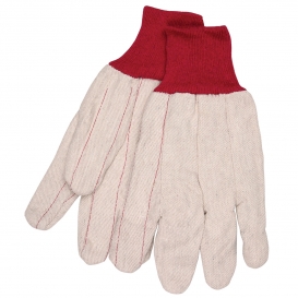Memphis 9018CRPC Double Palm Gloves - Nap-In Polyester/Cotton Blend - White