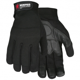 Memphis 903 Grain Goatskin Palm Multi-Task Gloves - Foam Padding - Spandex Back