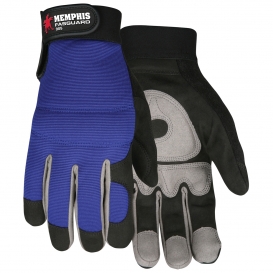 Memphis 905 Multi-Task Gloves - Synthetic Leather Palm - Adjustable Velcro Wrist Closure