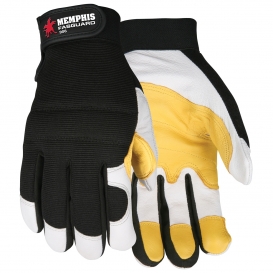 Memphis 906 Multi-Task Gloves - Grain Goatskin Leather Palm - Velcro Closure