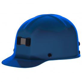 MSA 91586 Comfo-Cap Mining Hard Hat w/ Lamp Bracket - Staz-On Suspension - Blue
