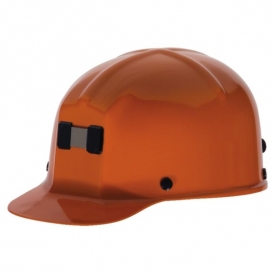 MSA 91589 Comfo-Cap Mining Hard Hat w/ Lamp Bracket - Staz-On Suspension - Orange