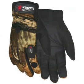 Memphis 924C Multi-Task Gloves - Camo with Synthetic Palm - Includes 2 LED Lights