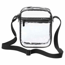 Port Authority BG931 Clear Crossbody Bag - Clear/Black