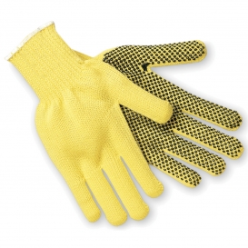 Memphis 9361 Kevlar Gloves - 7 Gauge Kevlar Outer/Cotton Inner - PVC Dots One Side