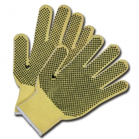 Memphis 9363 Cut Protection Gloves - 7 Gauge DuPont Kevlar Plait - PVC Dots Both Sides