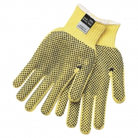 Kevlar Gloves Large Coated String Knit/Kevlar PVC Dots