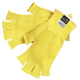 MCR Safety 9373 Fingerless String Knit Gloves - 7 Gauge Regular Weight Kevlar - Yellow