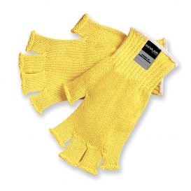 Memphis 9373 Fingerless String Knit Gloves - 7 Gauge Regular Weight Kevlar - Yellow