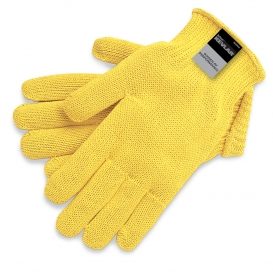 Memphis 9375 String Knit Gloves - 7 Gauge Heavy Weight Kevlar - Yellow