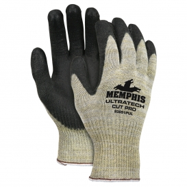 Memphis 93891PU UltraTech Cut Pro PU Coated Gloves - 10 Gauge Kevlar/Fiberglass/Stainless Steel Shell