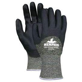 Memphis 9389PV KS-4 HPT Dipped Palm/Finger Gloves - 13 Gauge Kevlar/Steel/Nylon Shell