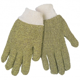 Memphis 9430KM Terrycloth Kevlar/Cotton Blend Gloves - Knit Wrist - Yellow/Green