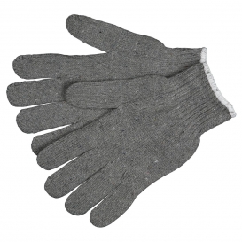 MCR Safety 9507 String Knit Gloves - 7 Gauge Heavy Weight Cotton/Polyester - Gray