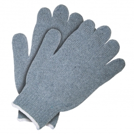 Memphis 9507 String Knit Gloves - 7 Gauge Heavy Weight Cotton/Polyester - Gray