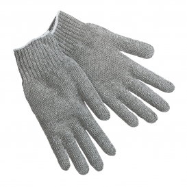 Memphis 9507LM String Knit Gloves - 7 Gauge Heavy Weight Cotton/Polyester - Gray