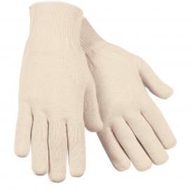 MCR Safety 9613M String Knit Gloves - 13 Gauge Heavy Weight Cotton - Natural