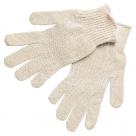 MCR Safety 9634 String Knit Gloves - 7 Gauge Economy Weight Cotton/Polyester - Natural