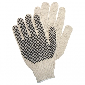 X-Large Pack of 12 RetailSource GLV1011XLx1 PVC Black Dot Knit Gloves