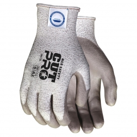 MCR Safety 9672 Cut Pro PU Coated Gloves - 13 Gauge Dyneema Shell - Gray