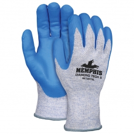 Memphis 9672DT5 Diamond Tech Gloves - 10 Gauge Dyneema DT/Steel Shell - Nitrile Foam Coated Palm