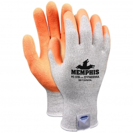MCR Safety 9672HVO Cut Pro Dyneema Cut Resistant Gloves - 13 Gauge Dyneema Shell - Hi-Viz Orange