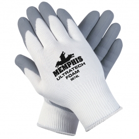 Memphis 9674 Ultratech String Knit Gloves - 15 Gauge Nylon Shell - Foam Nitrile Dipped Palm