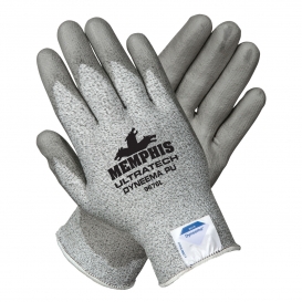 Memphis 9676 UltraTech PU Coated Palm Gloves - 13 Gauge Dyneema Shell - Gray