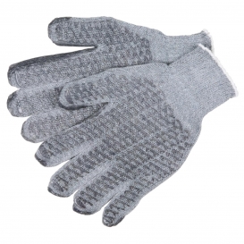 X-Large 1-Pair MCR Safety 9363XL Kevlar Cotton Regular Weight 7 Gauge Plaited Gloves with PVC Dots On 2-Side 