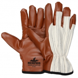 Memphis 9740 Consolidator Plus Driver Gloves - Nitrile Coated Palm - Striped Canvas Back